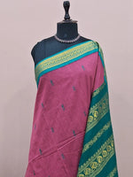 Onion pink Kalyani cotton saree 1