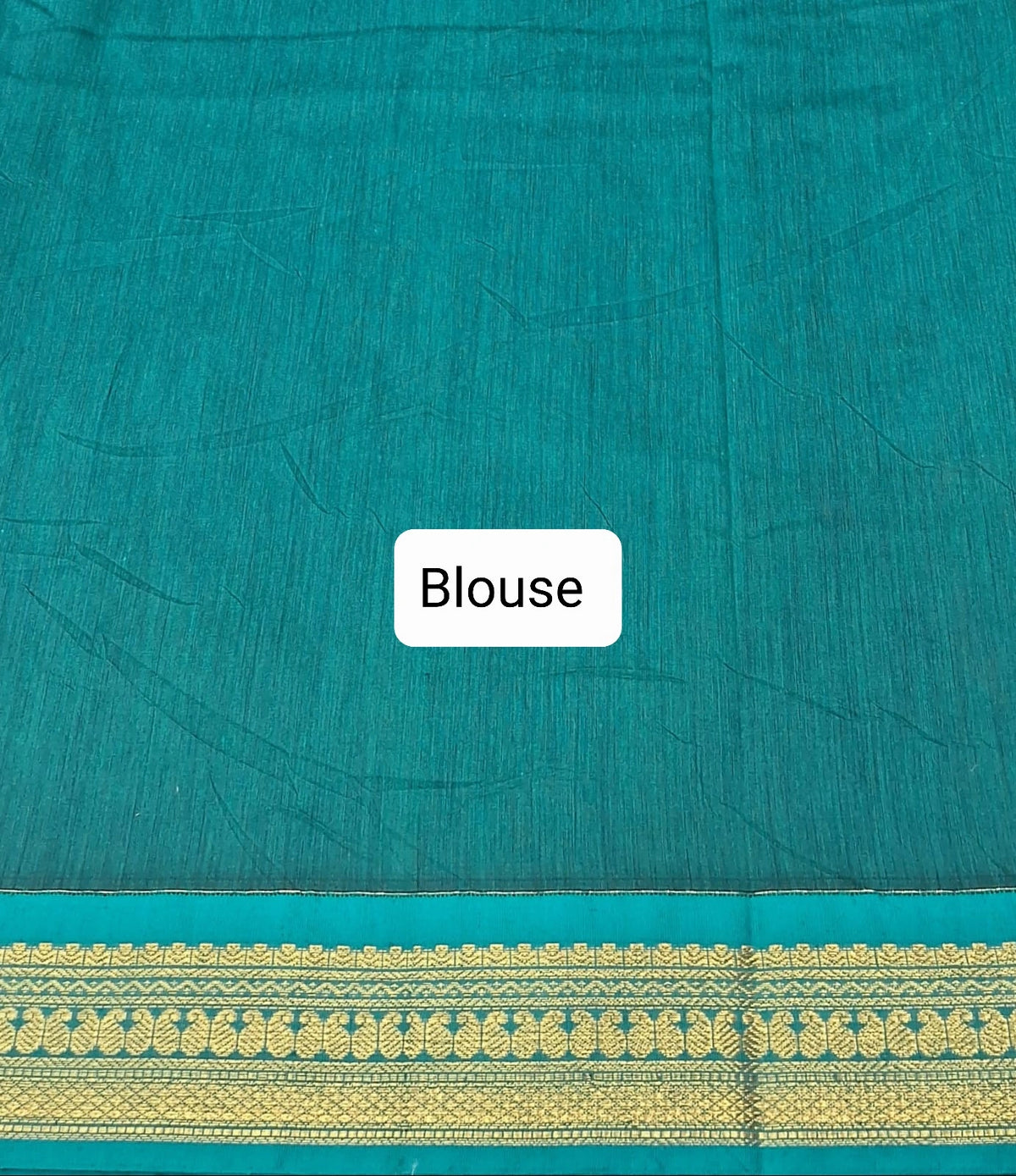 Royal Blue Kalyani cotton saree Blouse