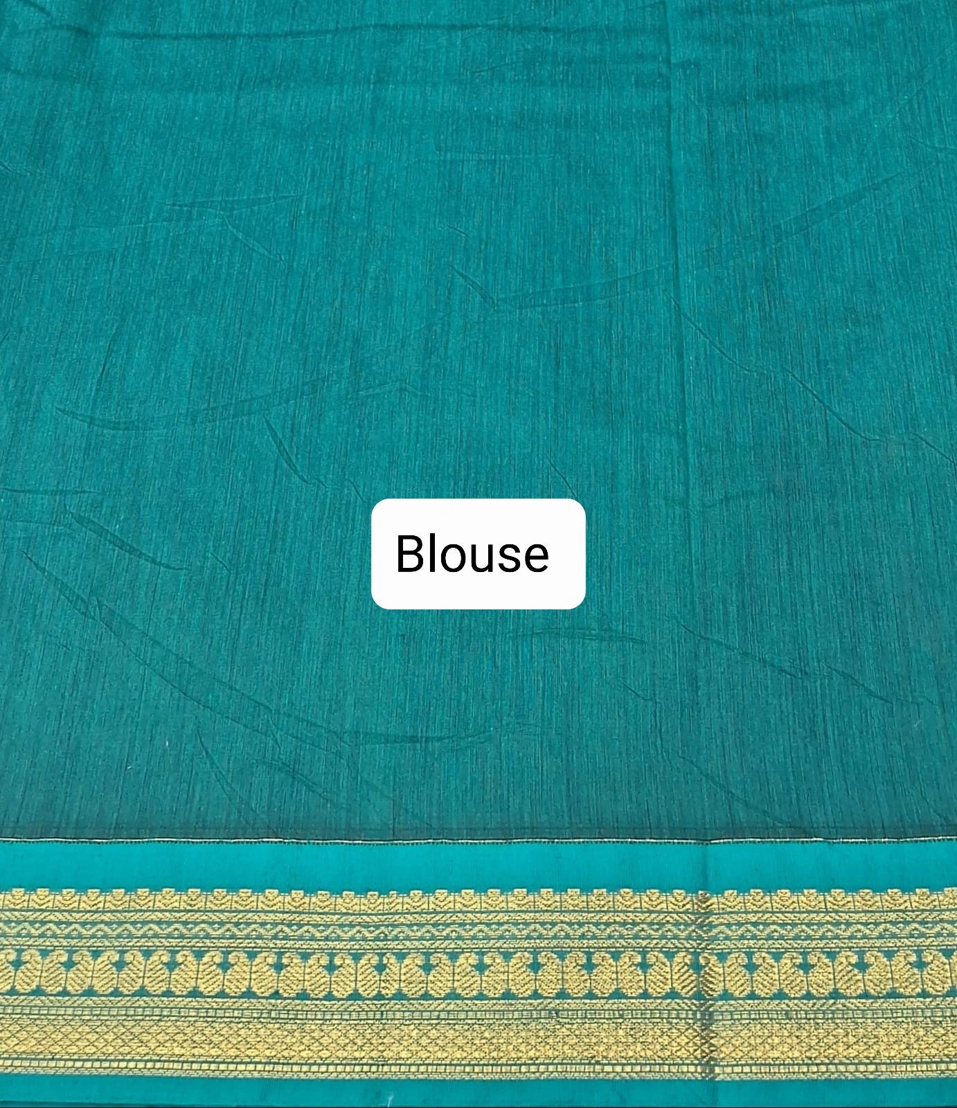 Royal Blue Kalyani cotton saree Blouse