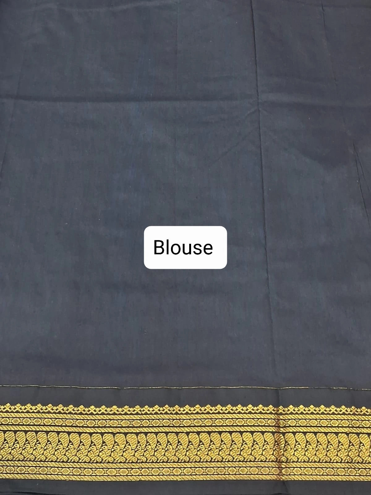 Blue Kalyani cotton saree Blouse