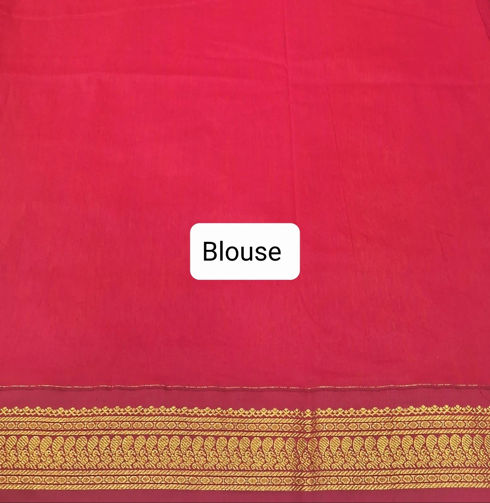 Yellow Kalyani cotton saree Blouse