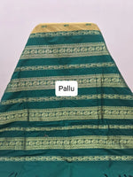 Mustard yellow Kalyani cotton saree Pallu
