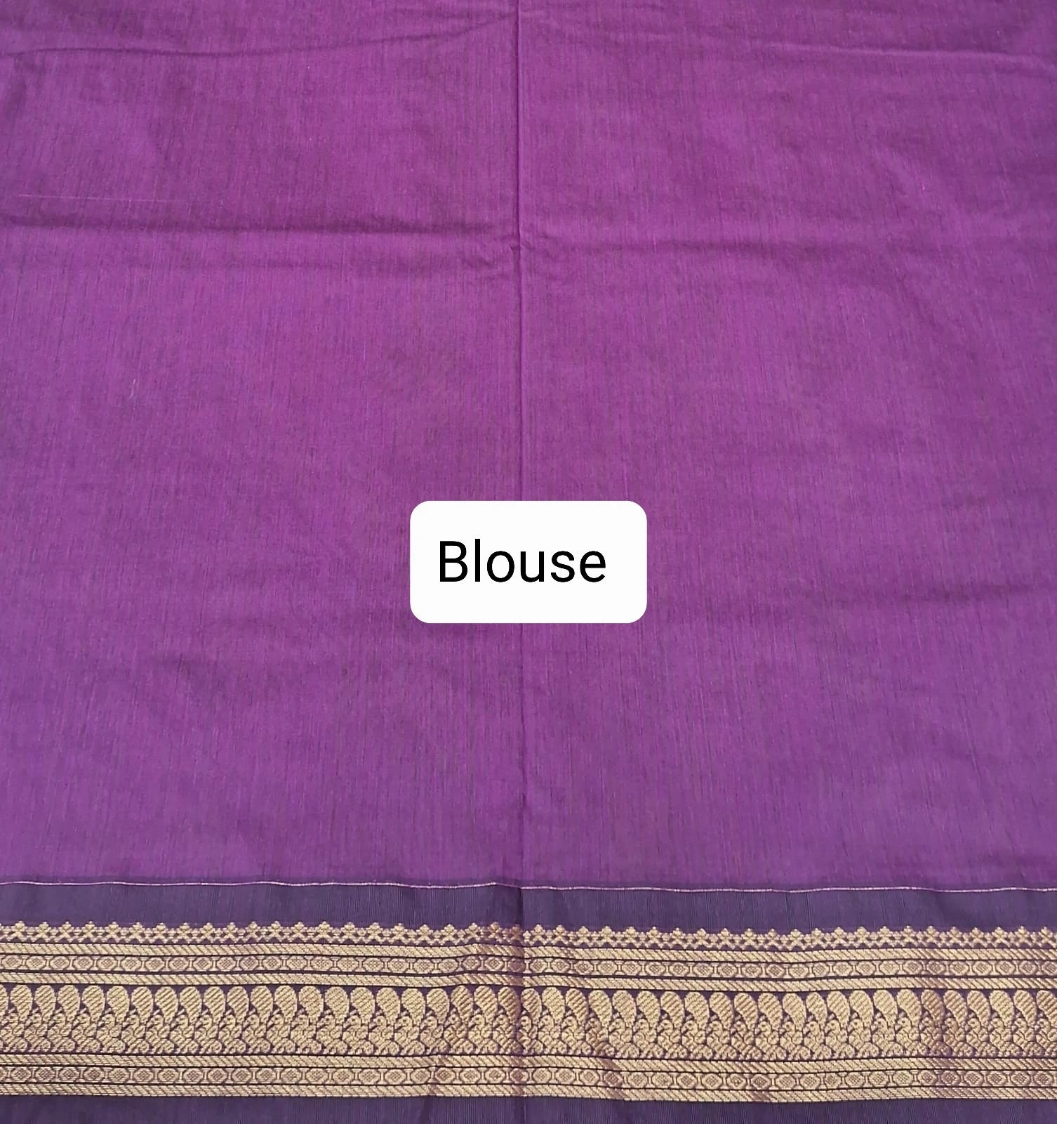 Parrot Green Pure Kalyani cotton saree Blouse