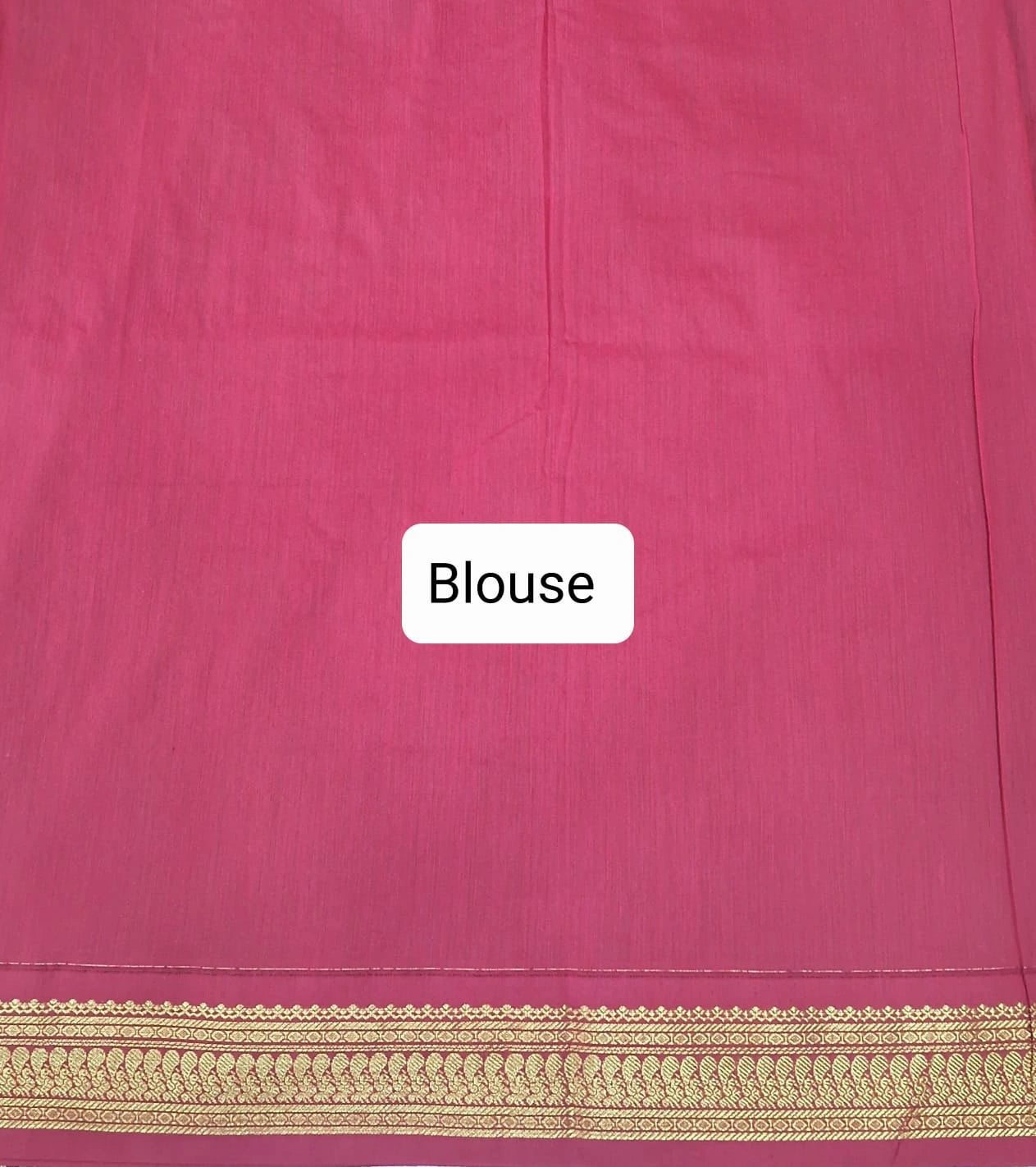 Leaf green Kalyani cotton saree Blouse