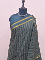Light pure black Kalyani cotton saree 1