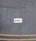 Light pure black Kalyani cotton saree Blouse