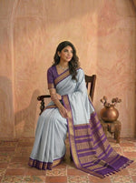 Seafoam pure Kalyani cotton saree 