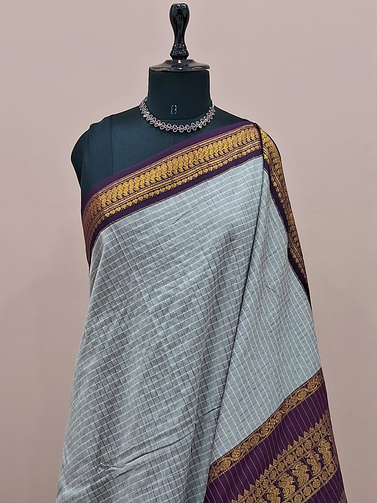 Seafoam pure Kalyani cotton saree 1