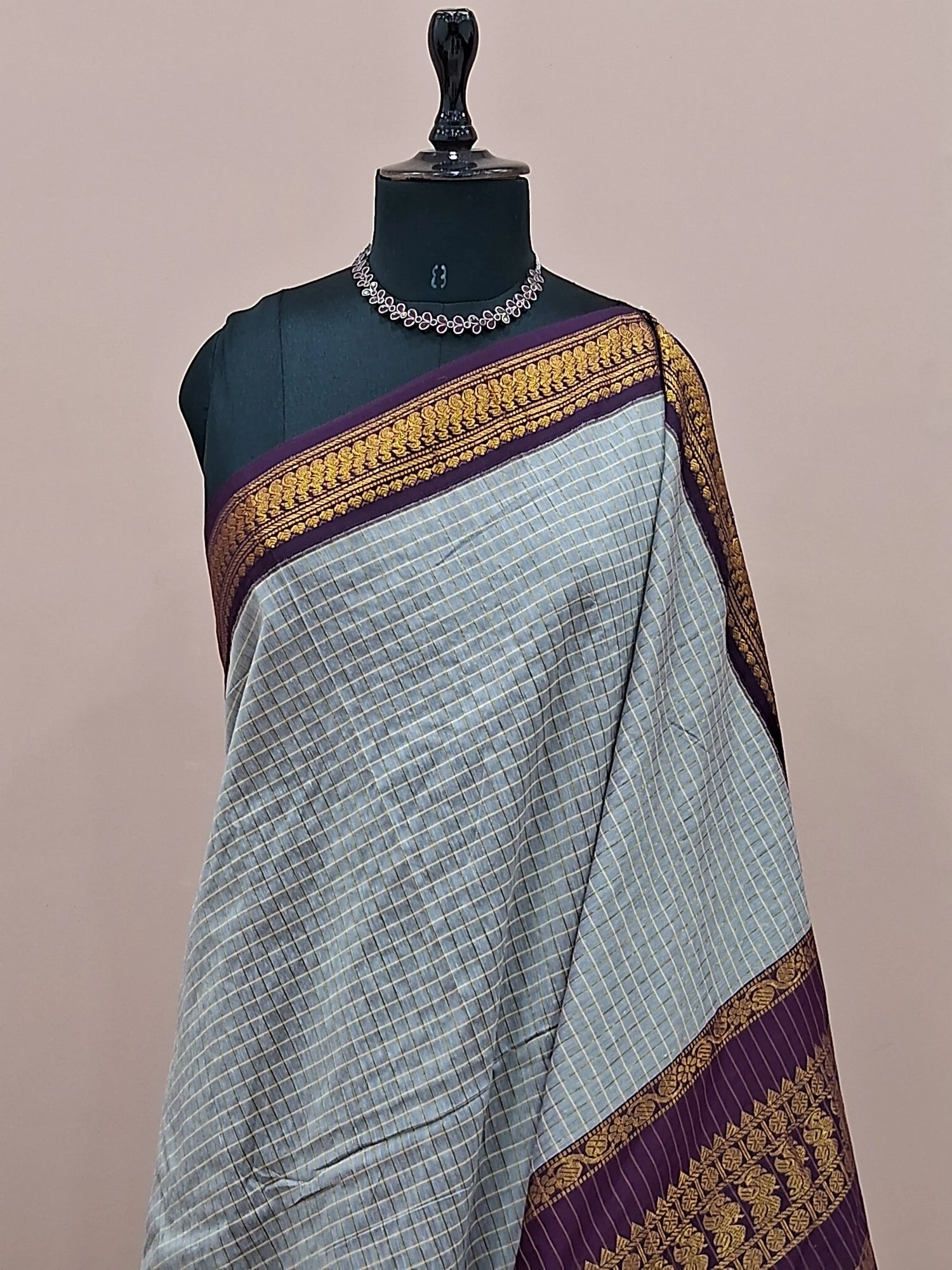 Seafoam pure Kalyani cotton saree 1