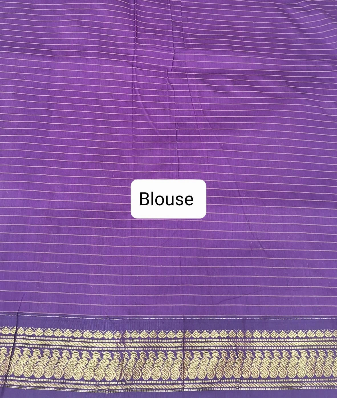 Seafoam pure Kalyani cotton saree Blouse