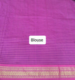 Indigo blue Kalyani cotton saree Blouse