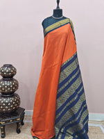 Mustard orange Kalyani cotton saree