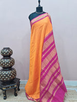 Mango yellow Kalyani cotton saree