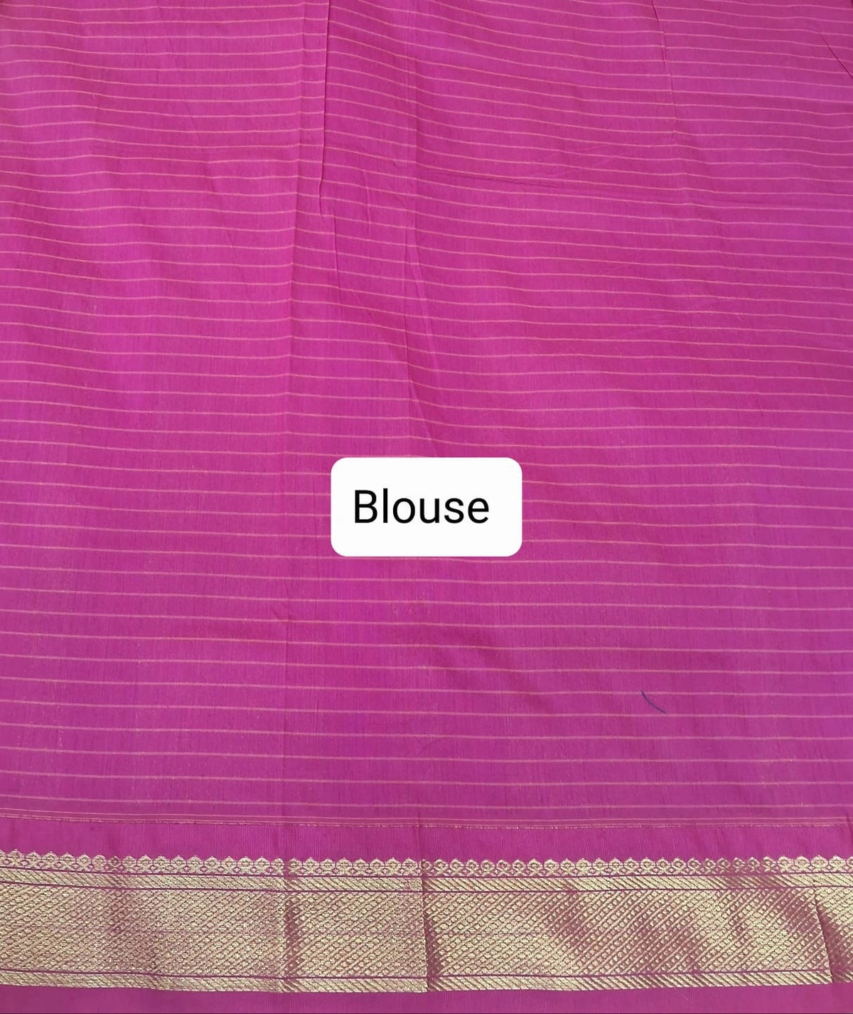 Mango yellow Kalyani cotton saree Blouse
