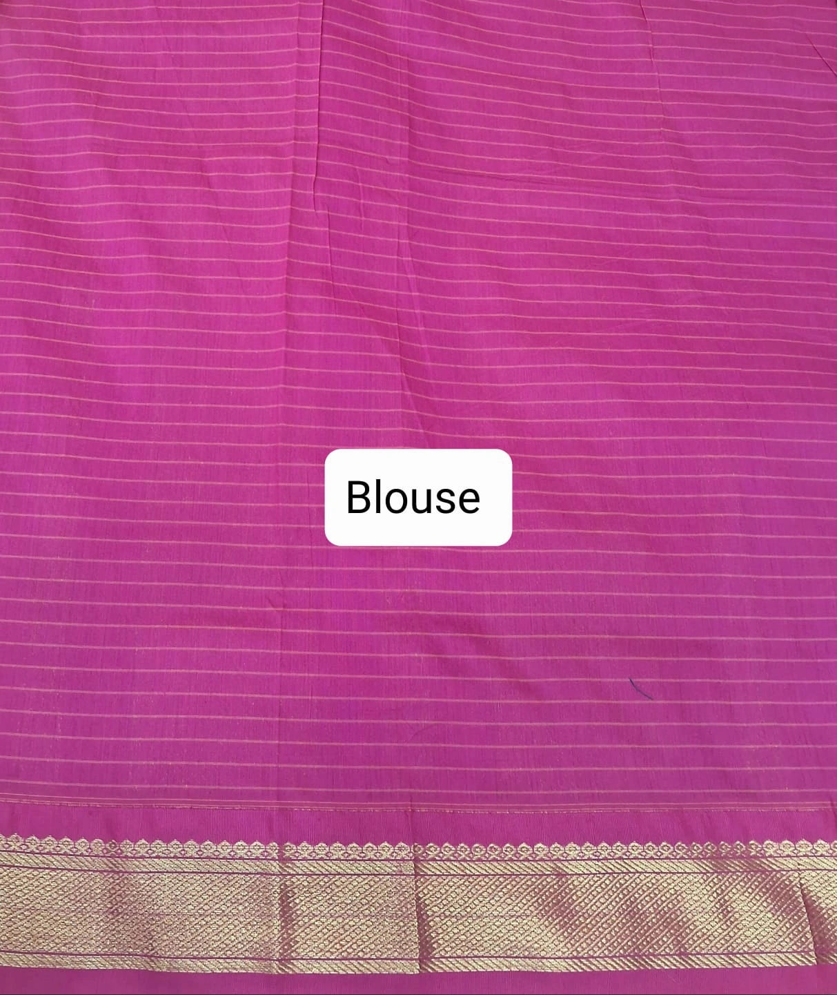 Mango yellow Kalyani cotton saree Blouse
