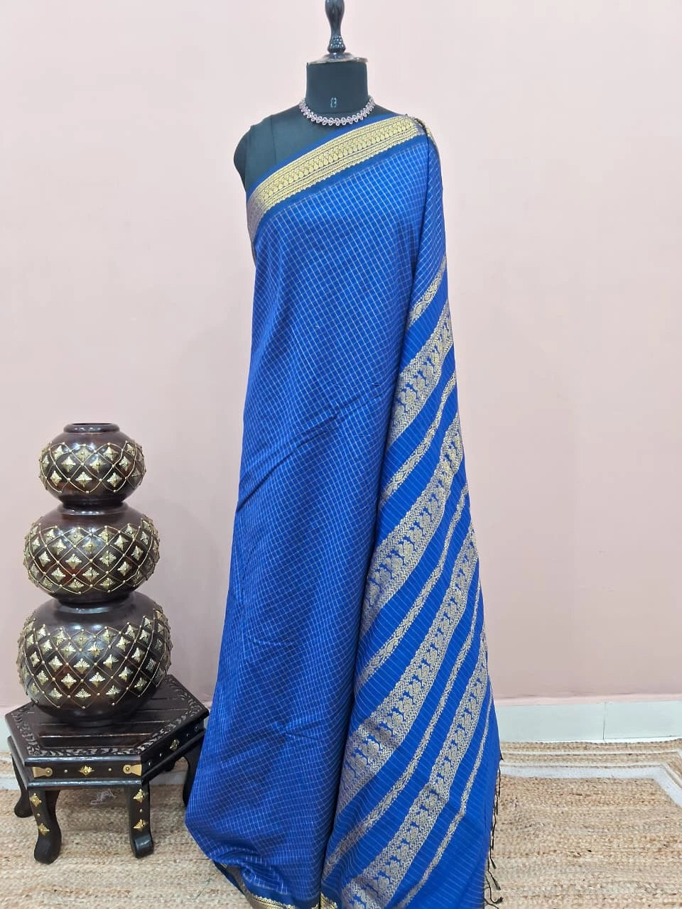 Royal Blue Kalyani Cotton Saree 