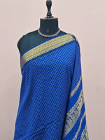 Royal Blue Kalyani Cotton Saree 1