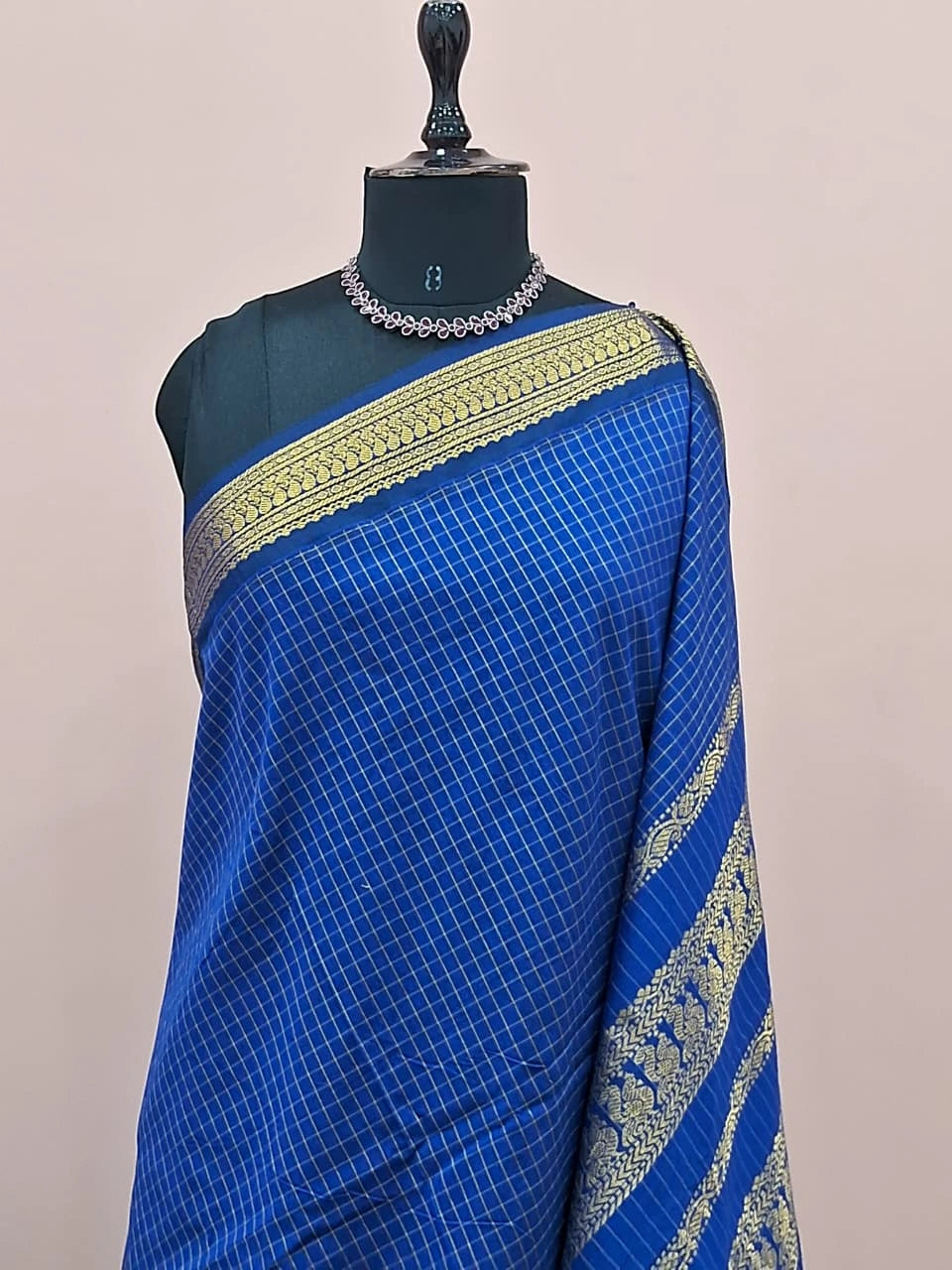 Royal Blue Kalyani Cotton Saree 1