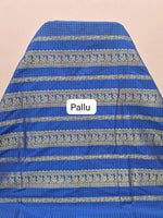 Royal Blue Kalyani Cotton Saree pallu