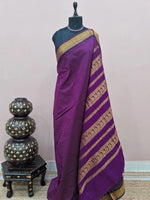 Wine Pure Kalyani Cotton Saree 