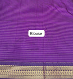 Wine Pure Kalyani Cotton Saree blouse