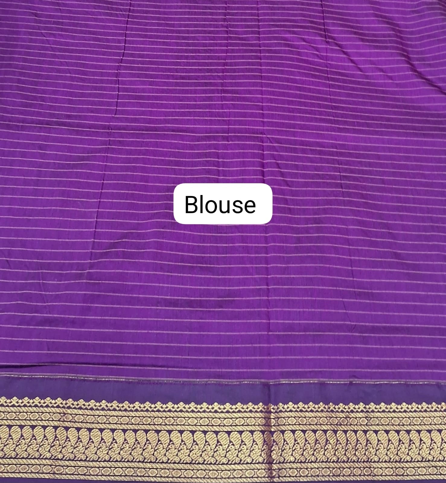 Wine Pure Kalyani Cotton Saree blouse