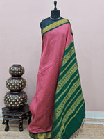 Dark Peach Kalyani Cotton Saree 