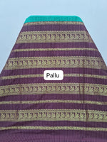 Sea Green Kalyani Cotton Saree pallu