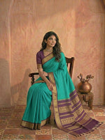 Sea Green Kalyani Cotton Saree 