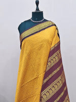 Mango Yellow Kalyani Cotton Saree 1
