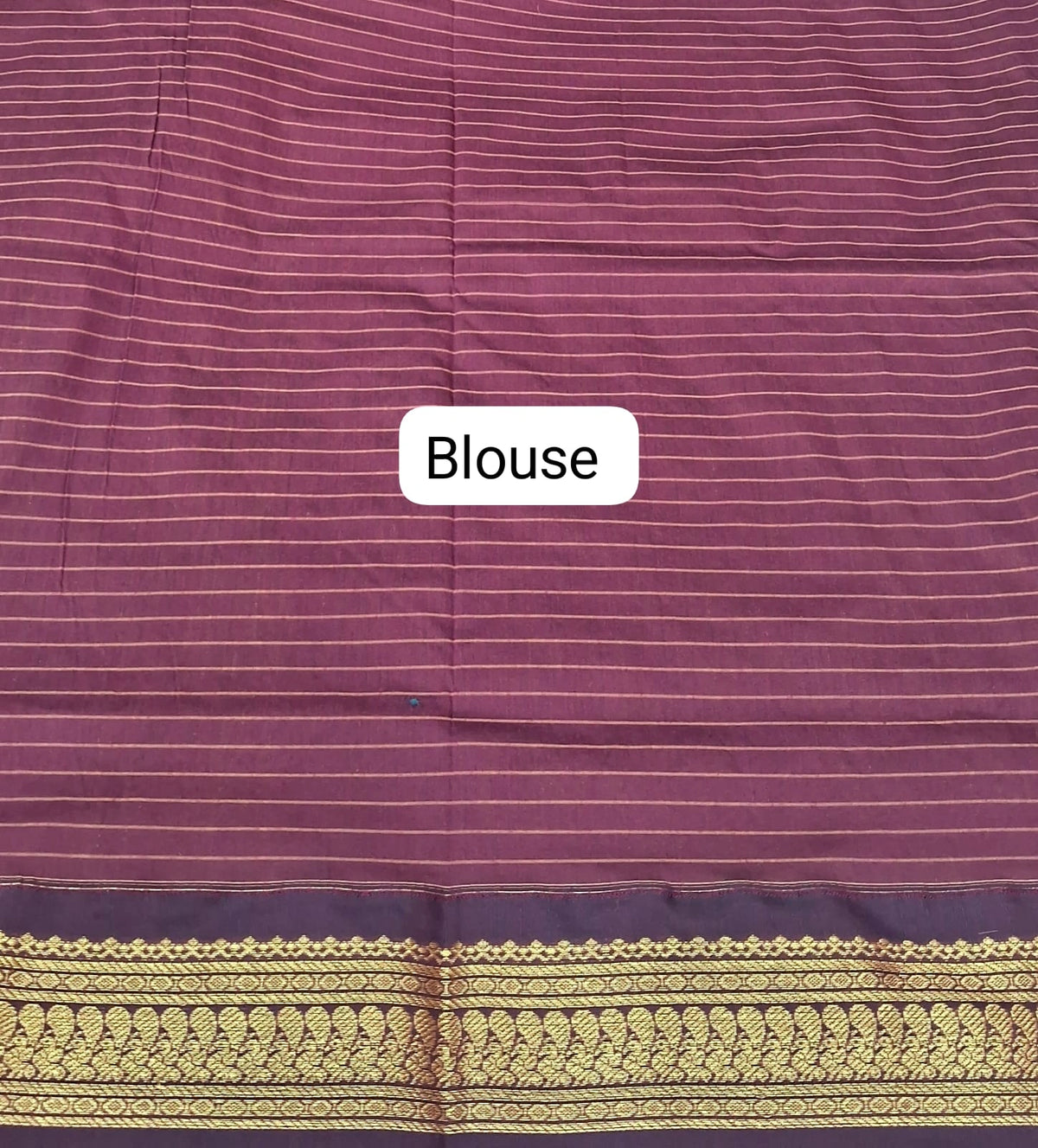 Mango Yellow Kalyani Cotton Saree blouse