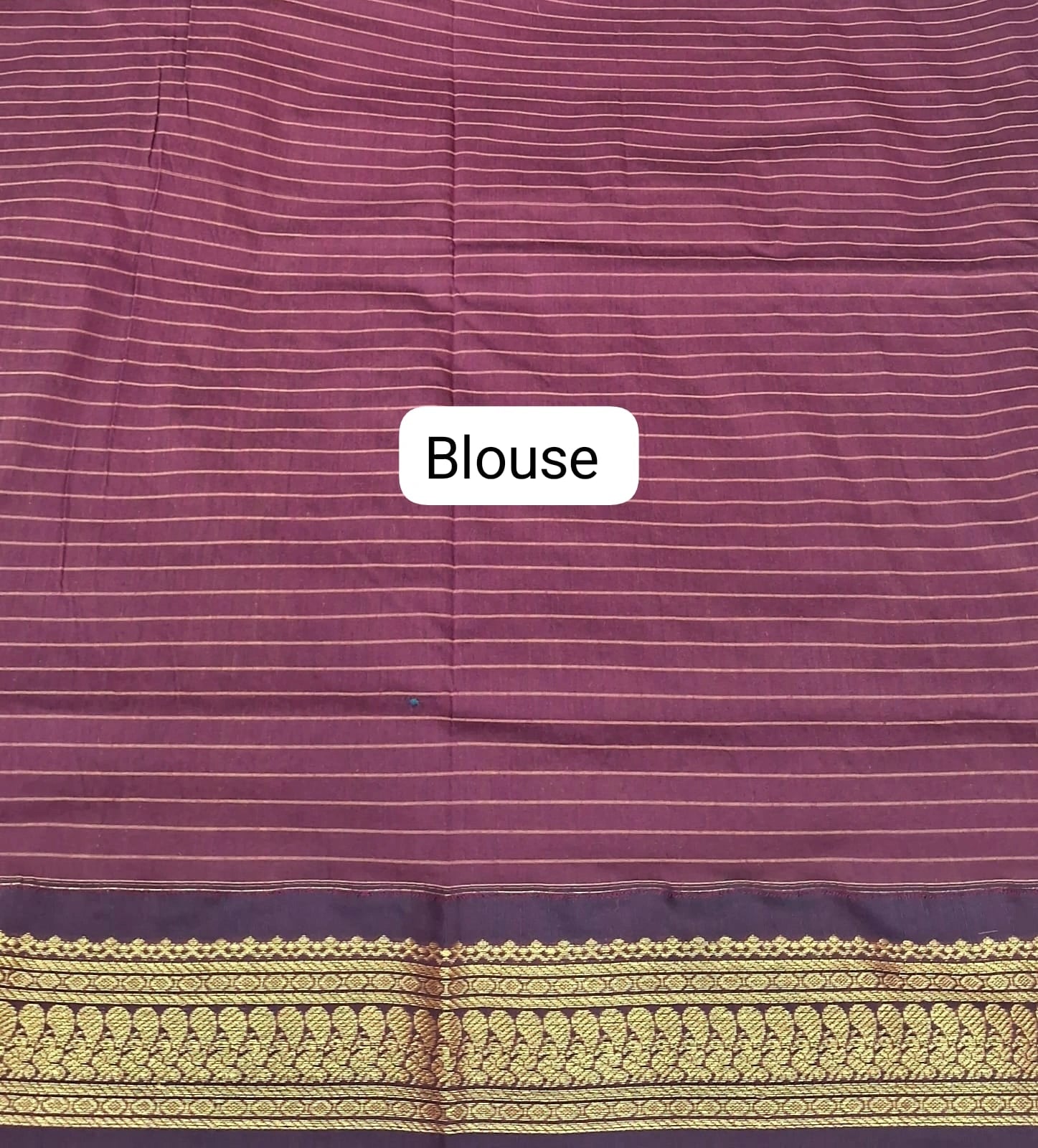 Mango Yellow Kalyani Cotton Saree blouse