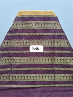 Mango Yellow Kalyani Cotton Saree pallu