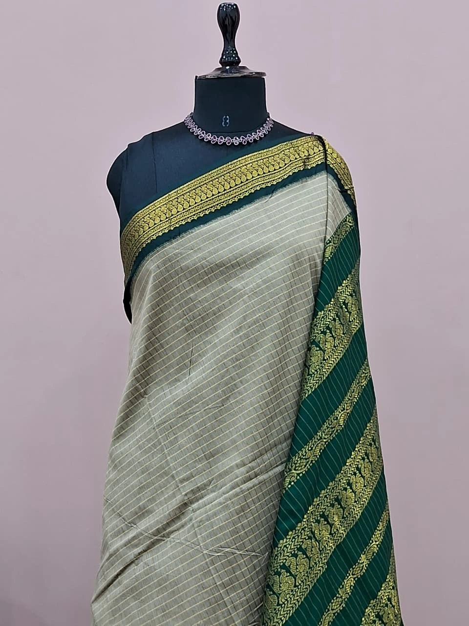 Beige Kalyani Cotton Saree 1