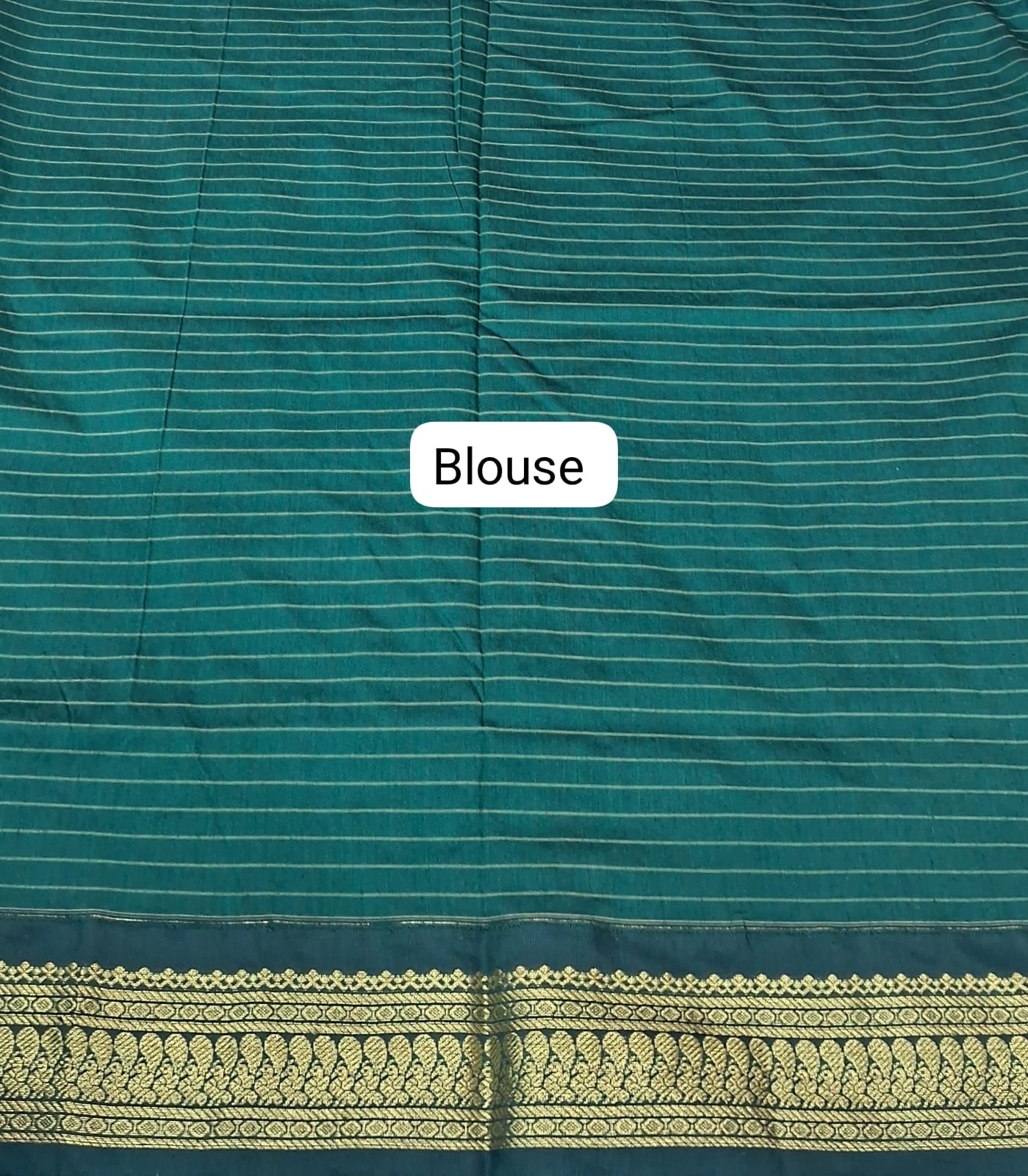 Beige Kalyani Cotton Saree blouse