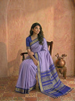 Lavender Kalyani Cotton Saree 