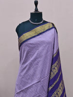 Lavender Kalyani Cotton Saree 1