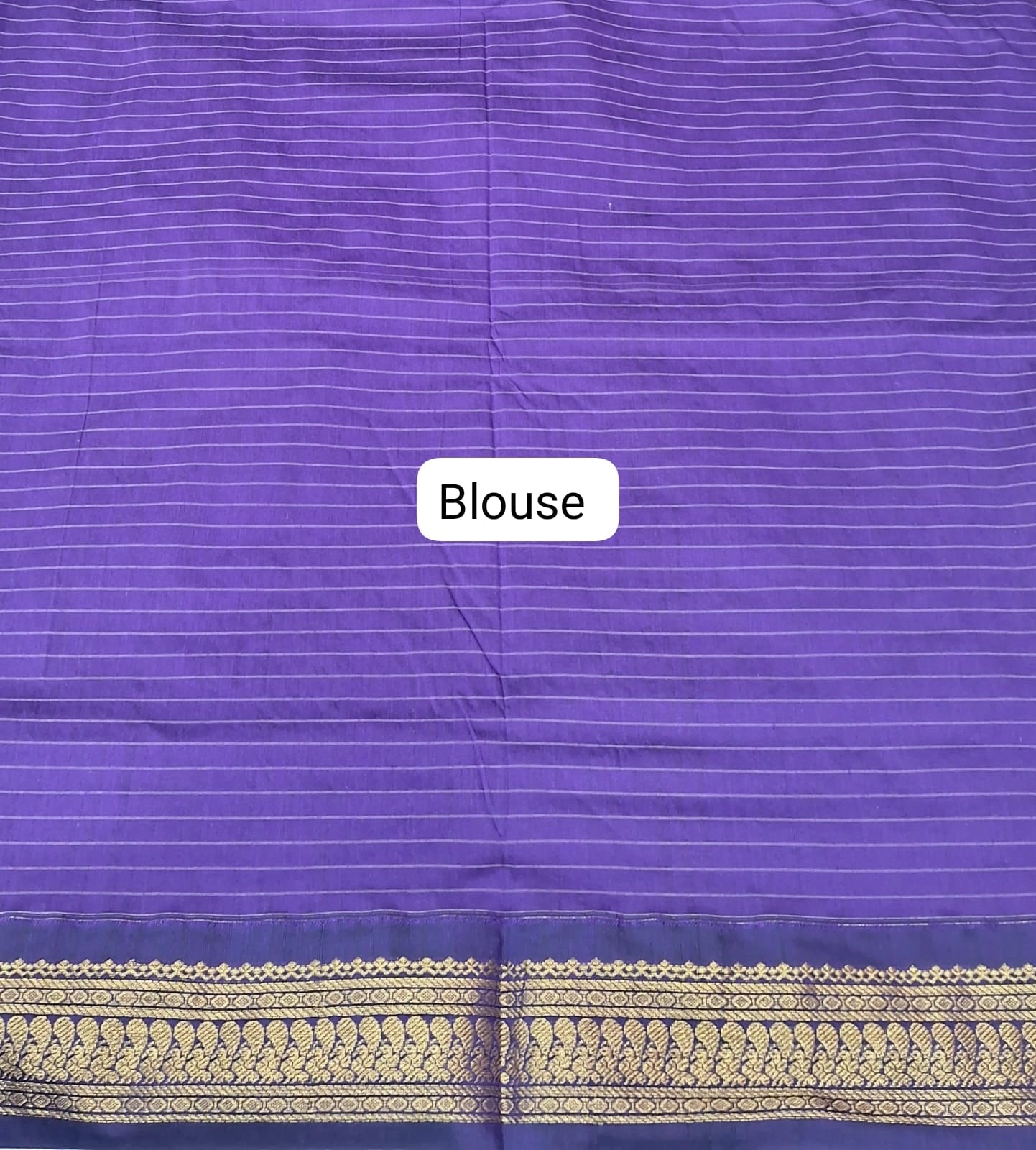 Lavender Kalyani Cotton Saree blouse