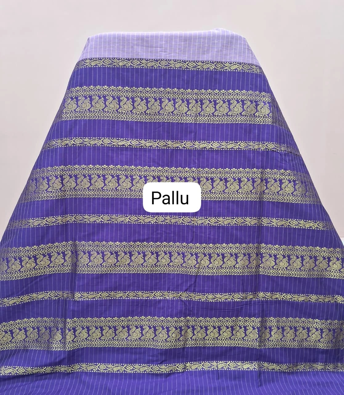 Lavender Kalyani Cotton Saree pallu
