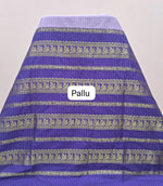 Lavender Kalyani Cotton Saree pallu