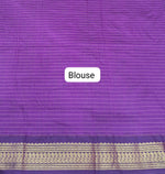 Parrot Green Kalyani Cotton Saree blouse