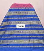 Onion Pink Kalyani Cotton Saree pallu