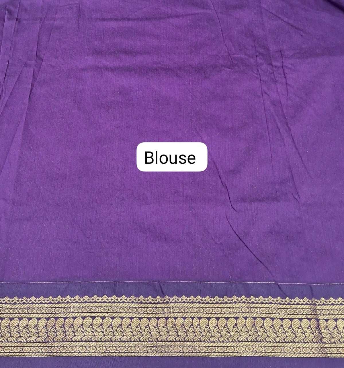 Light Lavender Kalyani Cotton Saree Blouse