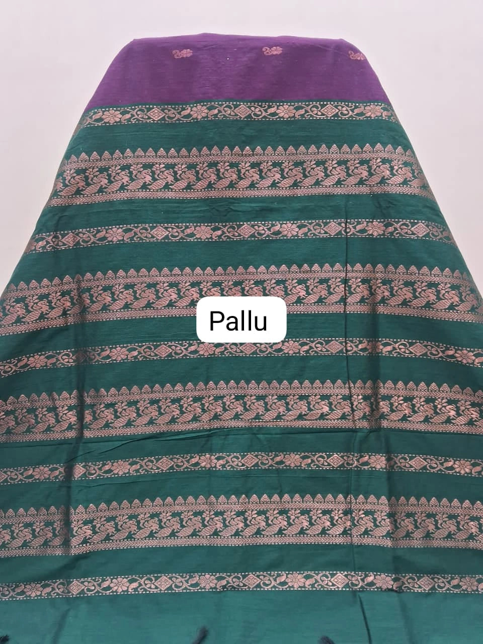 Dark Wine Kalyani Cotton Saree Pallu