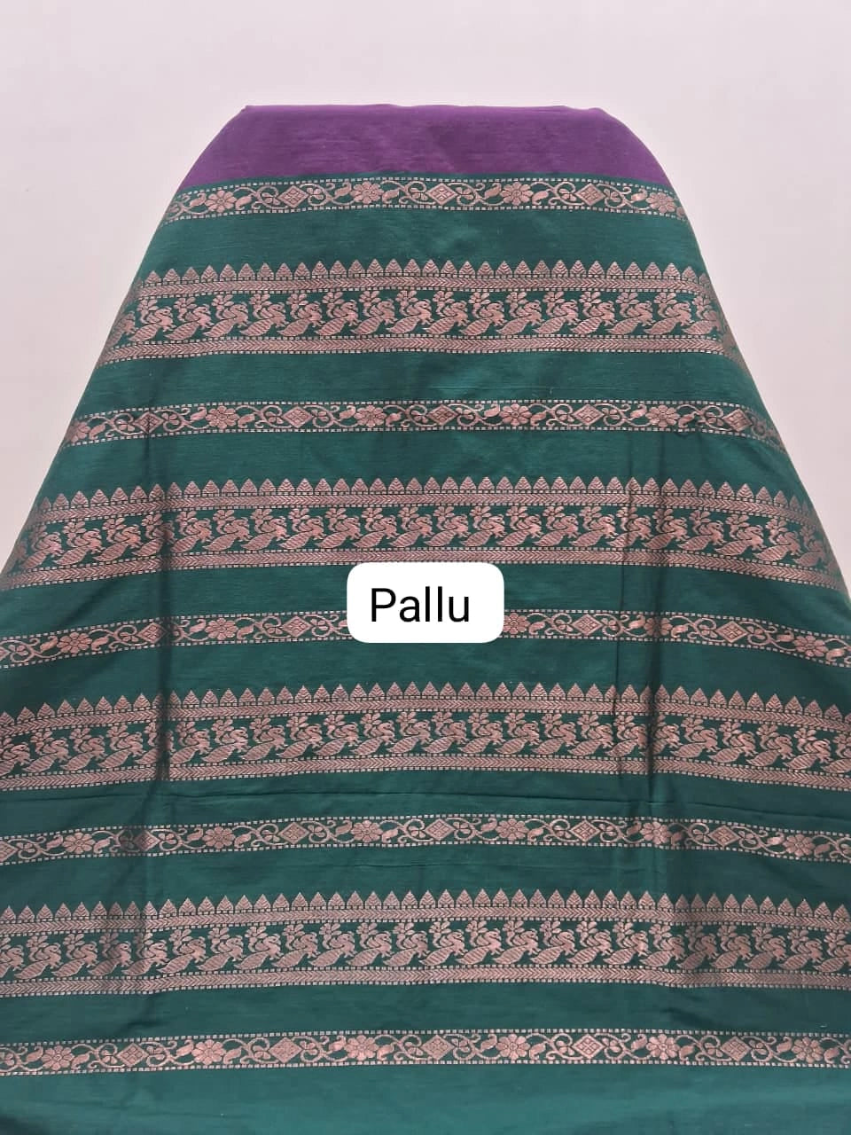 Dark Wine Kalyani Cotton Saree Pallu