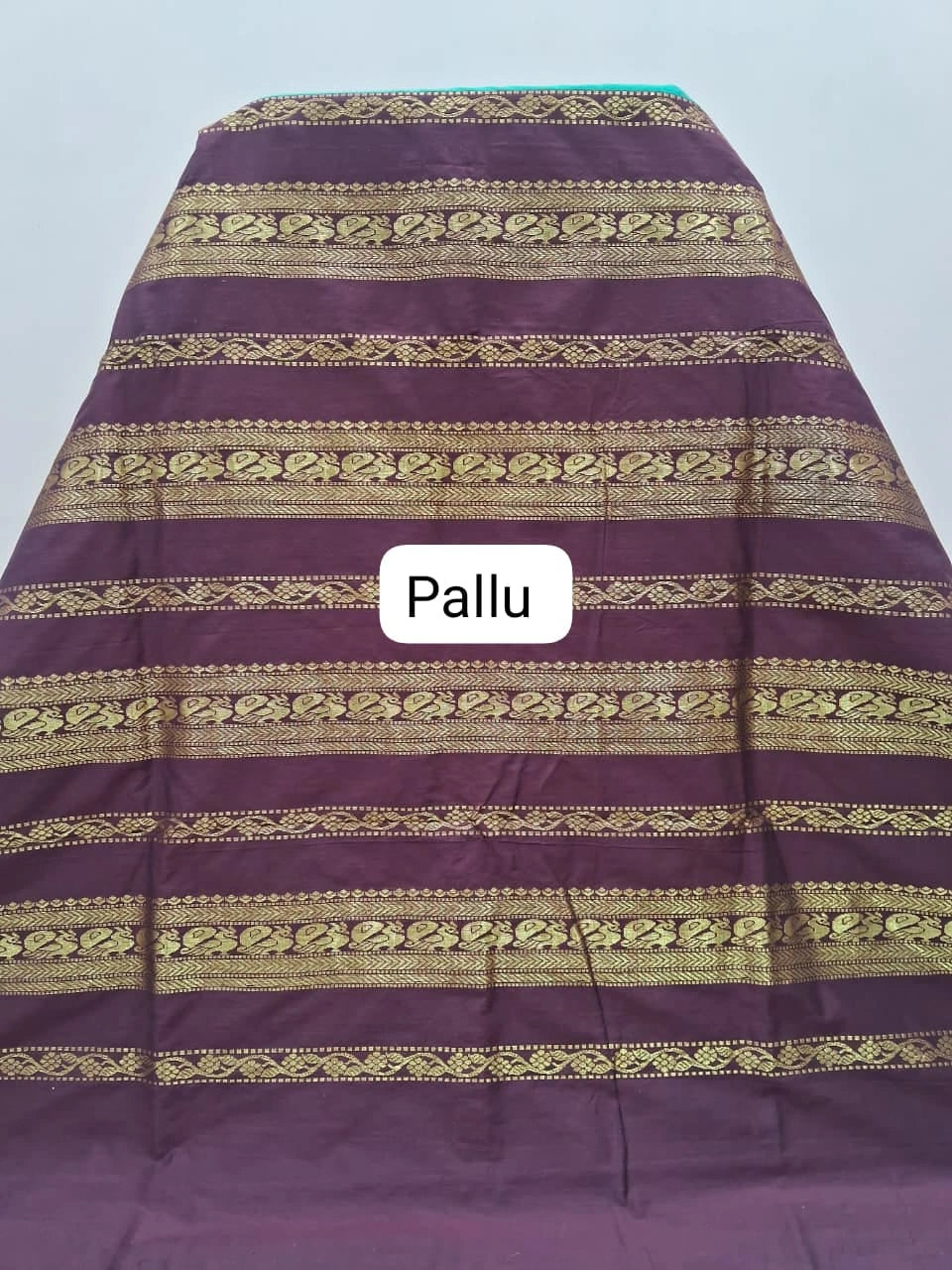Rama Green Kalyani Cotton Saree Pallu