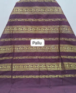 Maroon Kalyani Cotton Saree Pallu