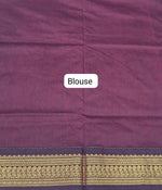 Maroon Kalyani Cotton Saree Blouse