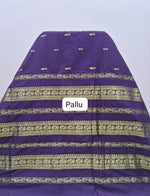 Maroon Kalyani Cotton Saree Pallu