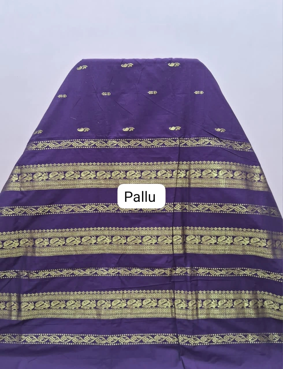 Maroon Kalyani Cotton Saree Pallu